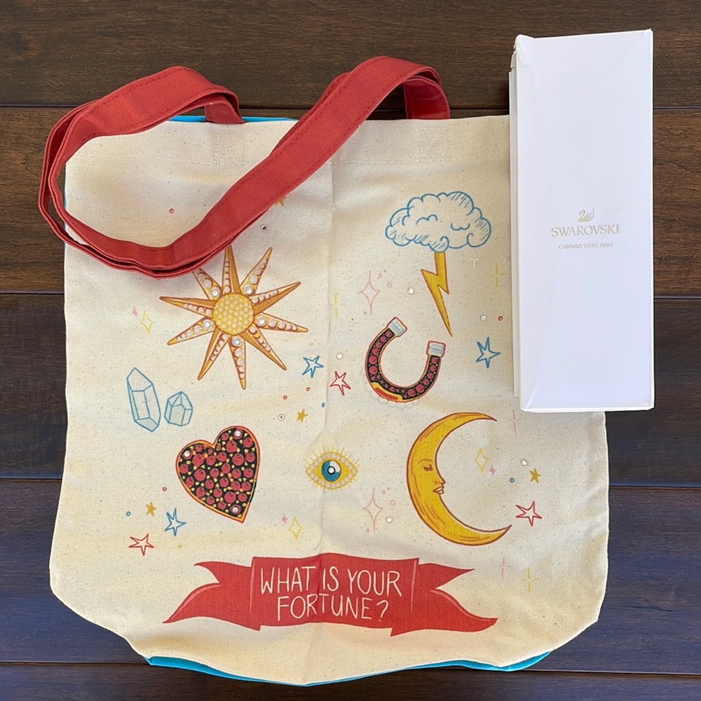 Swarovski Lucky Goddess Canvas Festival Tote Bag